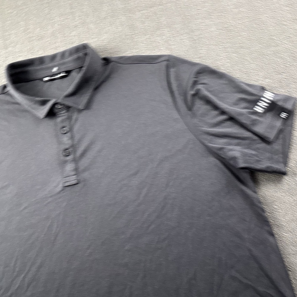 Travis Mathew Polo Shirt Adult 2XL XXL Gray Short Sleeve Golf Golfing Casual Men - Picture 4 of 15